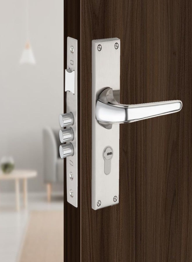 Link Carvo Mortise Lock |for Main & Internal Door in Home, Office, Hotel | 8 Inches Heavy Duty Handle Set with Both Side Key Access, 3 Keys |SS Finish|2 Years Warranty - Image 1